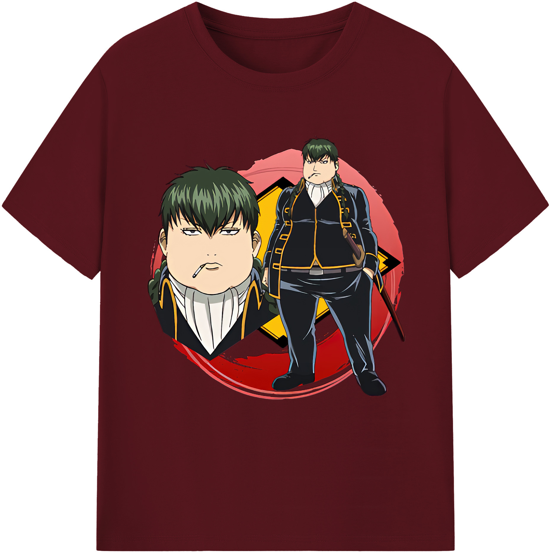 （画像用） ぎんたま 坂田銀時（さかたぎんとき） 神楽 志村新八（しむら しんぱち） GINTAMA Sakata Gintoki Kagura Shimura Shinpachi 綿100％半袖Tシャツ（フロントプリント）
